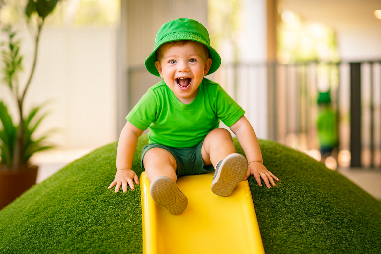 Therapist playing with a child